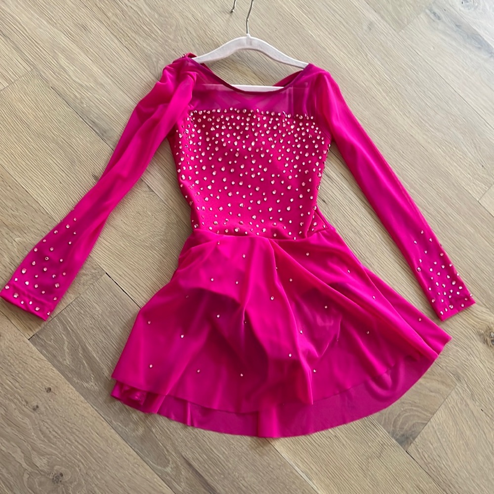 Ice skating Dress, kids 6-8, custom order